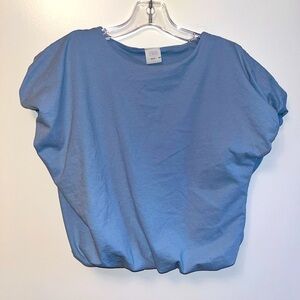 Zara Girls Blue Puffer Crop Top